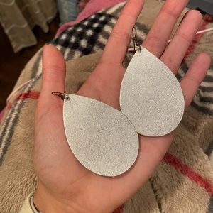 Silver Teardrop Earrings